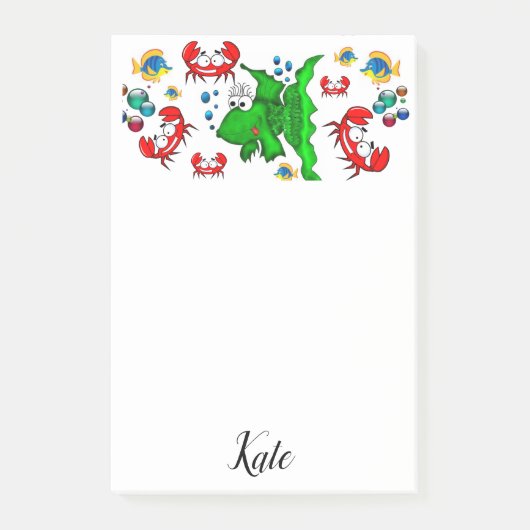 Postit Notes Fish Crab (Voorkant)