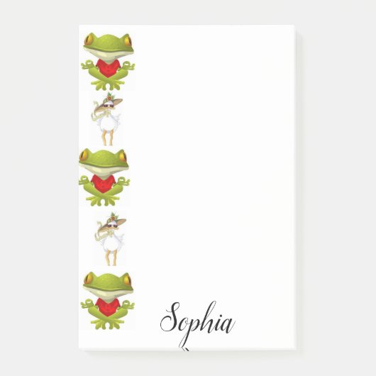 Postit Notes Frogs Chicken Strawberry (Voorkant)
