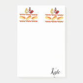 Postit Notes Hotdogs Ketchup Mustard Food (Voorkant)