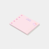 PostIt Notes-pad voor meisjes sjabloon Post-it® Notes (Schuin)