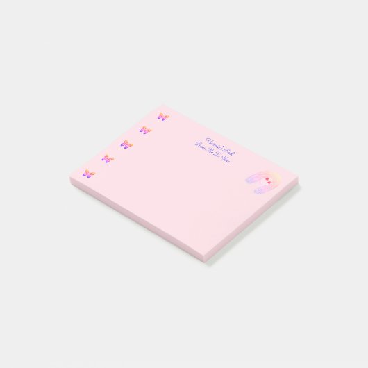 PostIt Notes-pad voor meisjes sjabloon Post-it® Notes (Schuin)