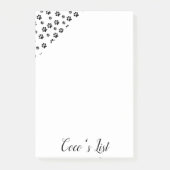 Postit Notes Paws Cat Kitten Dogs Puppy (Voorkant)