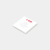 Postit Notes Red I is uniek krachtig watermerk (Schuin)