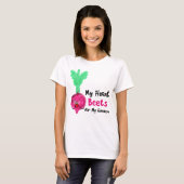 Postive Beet Pun - Mijn Heart Beets voor mijn tuin T-shirt (Voorkant volledig)