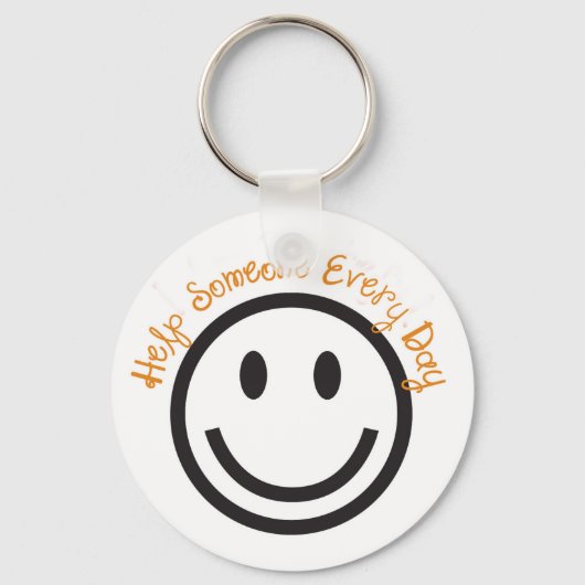 Postive Gift Sleutelhanger-Help elke dag iemand Sleutelhanger (Voorkant)