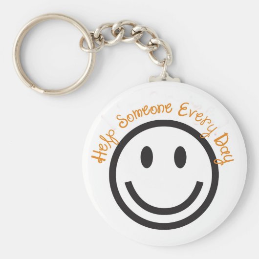 Postive Gift Sleutelhanger-Help elke dag iemand Sleutelhanger (Voorkant)