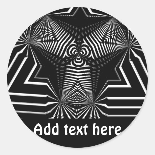 Postive Uitzicht_ Ronde Sticker (Voorkant)
