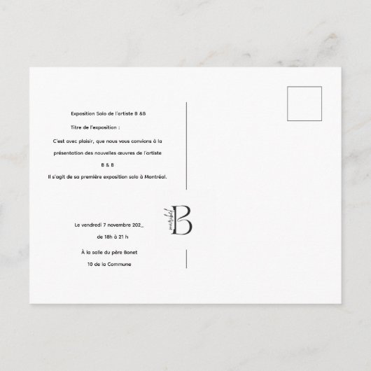 Postkaart (Achterkant)