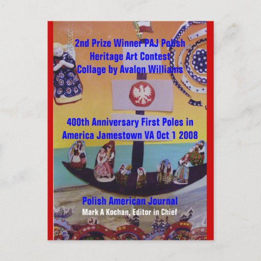 Postkaart 2e Prijs Winner PAJ Heritage.. (Voorkant)