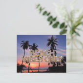 Postkaart Alleen Strandstemming (Staand voorkant)