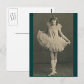 postkaart ballerina (Voorkant / Achterkant)