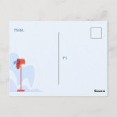 Postkaart Bedankt Postbode (Achterkant)