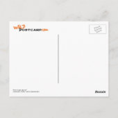 "Postkaart" (blauw) Briefkaart (Achterkant)
