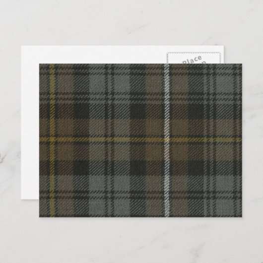 Postkaart Campbell of Argyll Weathered Tartan (Voorkant / Achterkant)