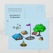 Postkaart Camping (Voorkant / Achterkant)