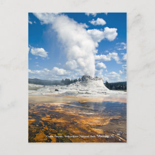 Postkaart - Castle Geyser