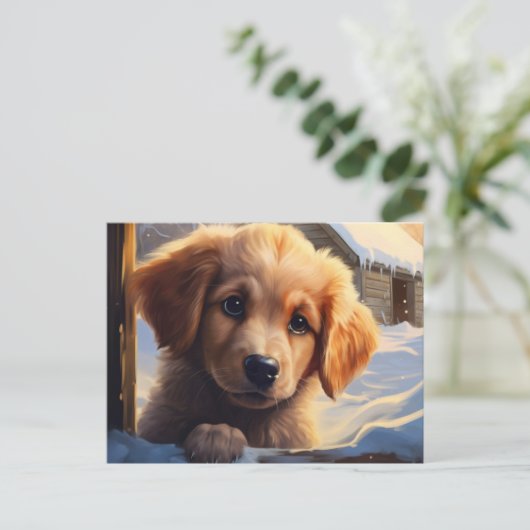 Postkaart Chien 1-18 (Staand voorkant)