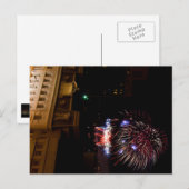 Postkaart: Dayton Fireworks (rood, wit en blauw) Briefkaart (Voorkant / Achterkant)