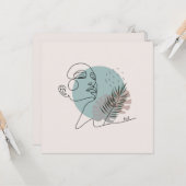 Postkaart Een sexy vrouw.Minimale kunst met het oo Kaart (Voorkant / Achterkant in situ)