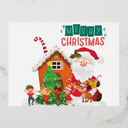 Postkaart Folie Feestdagen Briefkaart (Voorkant)