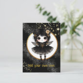 POSTKAART | Goth-meisjes Kawaii Chibi Aardige Maat (Staand voorkant)