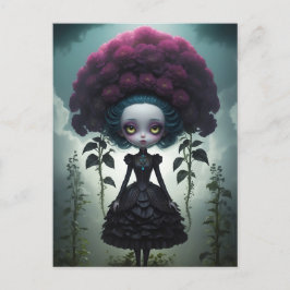 Postkaart - Gothic Flowers Feestdagenkaart