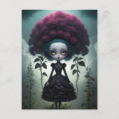 Postkaart - Gothic Flowers Feestdagenkaart (Voorkant)