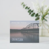 Postkaart Grand Lake Oklahoma onafgemaakte brug 2 (Staand voorkant)