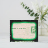 "Postkaart" (groen) Briefkaart (Staand voorkant)