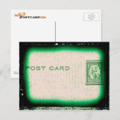 "Postkaart" (groen) Briefkaart (Voorkant / Achterkant)