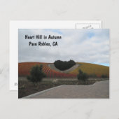 Postkaart: Heart Hill in de herfst, Paso Robles Briefkaart (Voorkant / Achterkant)