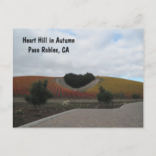 Postkaart: Heart Hill in de herfst, Paso Robles Briefkaart