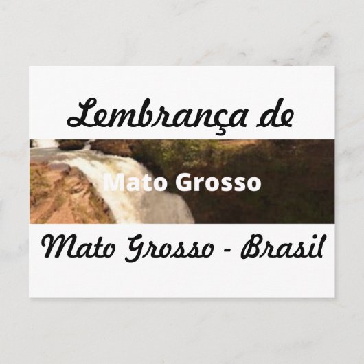 Postkaart herinnering aan Mato Grosso (Voorkant)