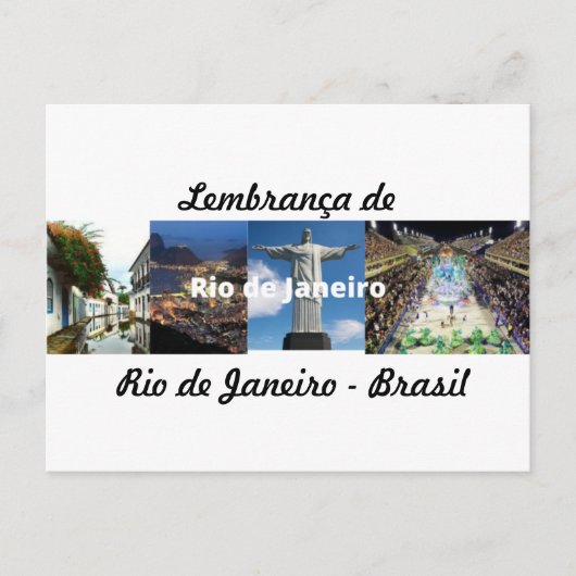 Postkaart herinnering aan Rio de Janeiro (Voorkant)