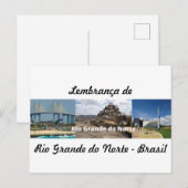Postkaart herinnering aan Rio Grande do Norte (Voorkant / Achterkant)