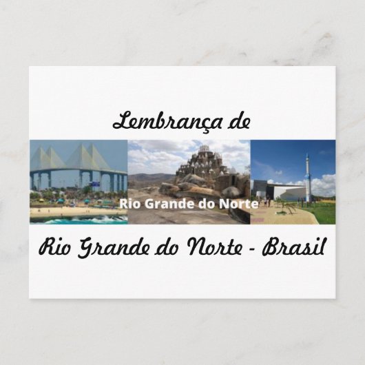 Postkaart herinnering aan Rio Grande do Norte (Voorkant)