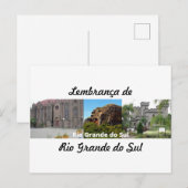 Postkaart herinnering aan Rio Grande do Sul (Voorkant / Achterkant)