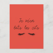 Postkaart Ik vecht met de wimpers (Voorkant)