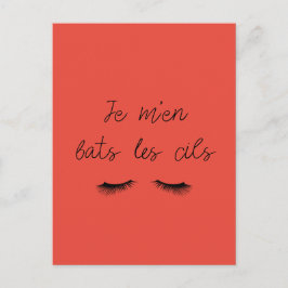 Postkaart Ik vecht met de wimpers