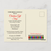 Postkaart, kerstrecorder, elke gebeurtenis briefkaart (Achterkant)