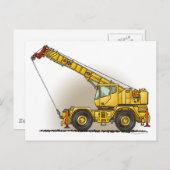 Postkaart kraanbouwapparatuur (Voorkant / Achterkant)