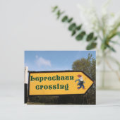 postkaart leprechaun bord (Staand voorkant)