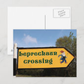 postkaart leprechaun bord (Voorkant / Achterkant)