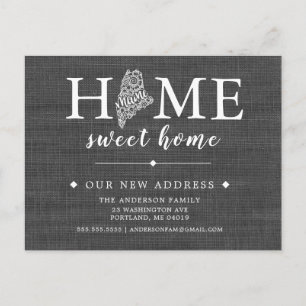 Postkaart MAINE State Moving Announge Aankondigingskaart