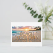 Postkaart met alleen strandstemming (Staand voorkant)