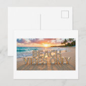 Postkaart met alleen strandstemming (Voorkant / Achterkant)