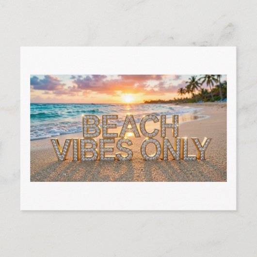 Postkaart met alleen strandstemming (Voorkant)