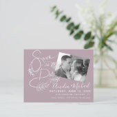 Postkaart met botanische markeringen script foto (Staand voorkant)