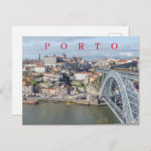 Postkaart met panoramisch zicht op Porto (Voorkant / Achterkant)