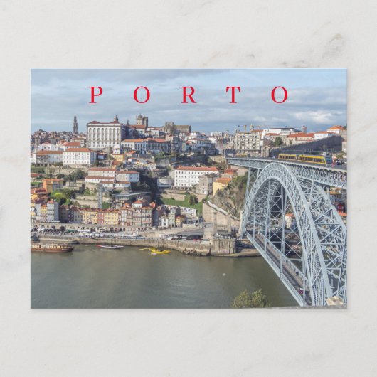 Postkaart met panoramisch zicht op Porto (Voorkant)